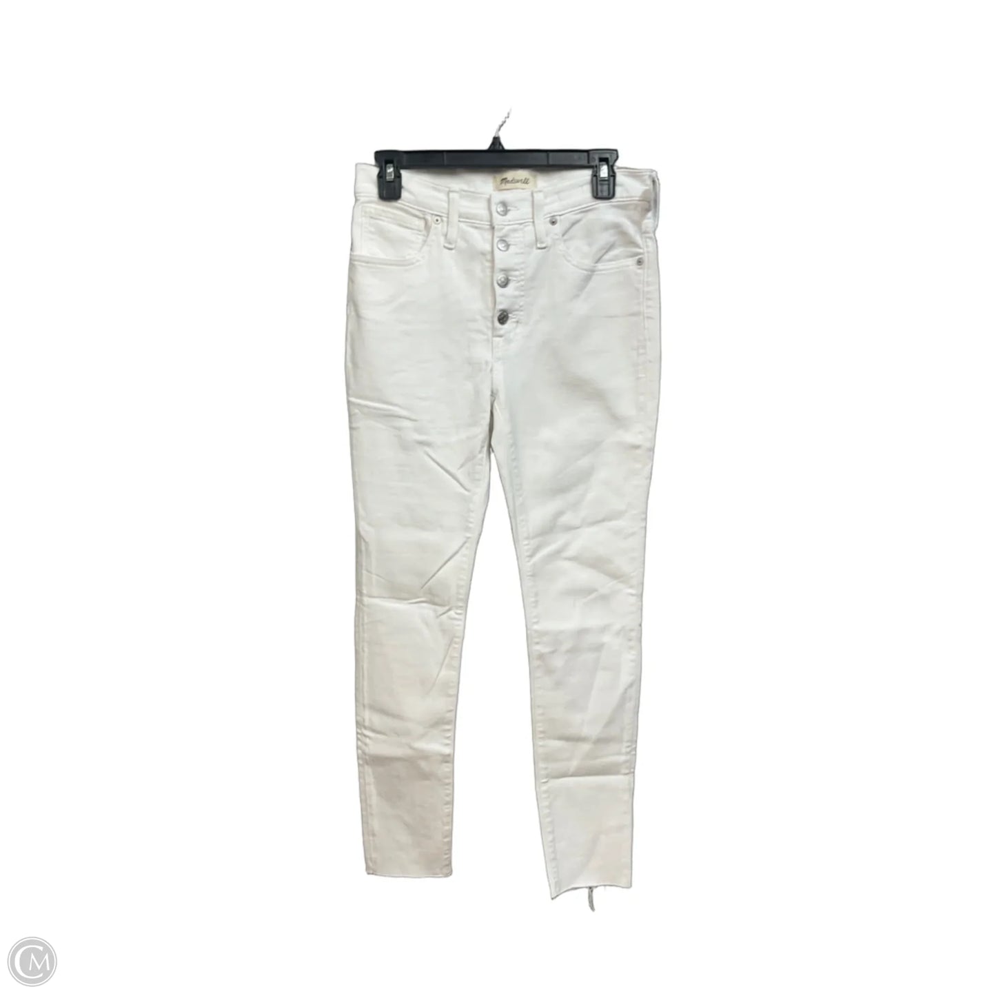 Jeans Skinny By Madewell In White Denim, Size: 4