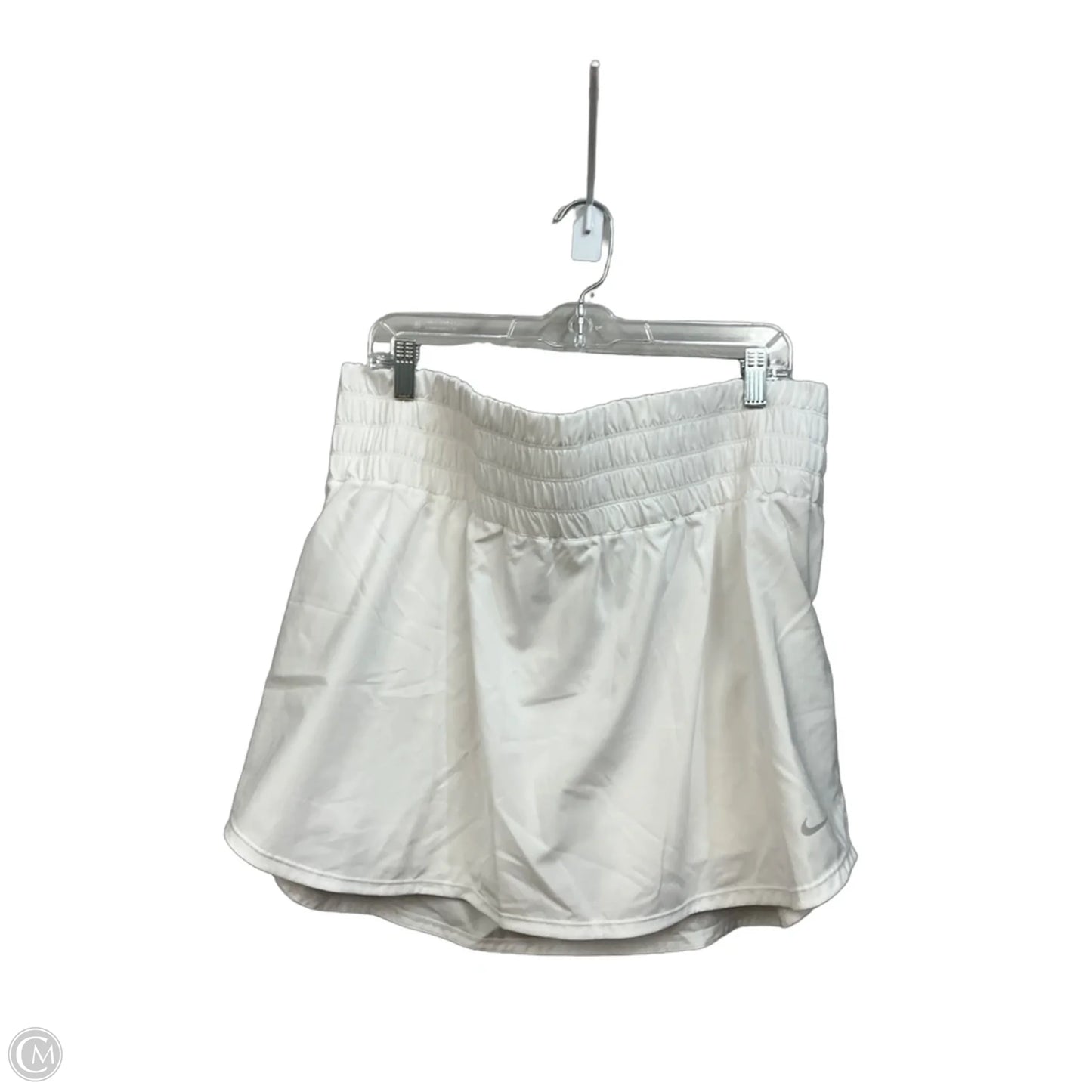 Athletic Skort By Nike Apparel In White, Size: Xxl