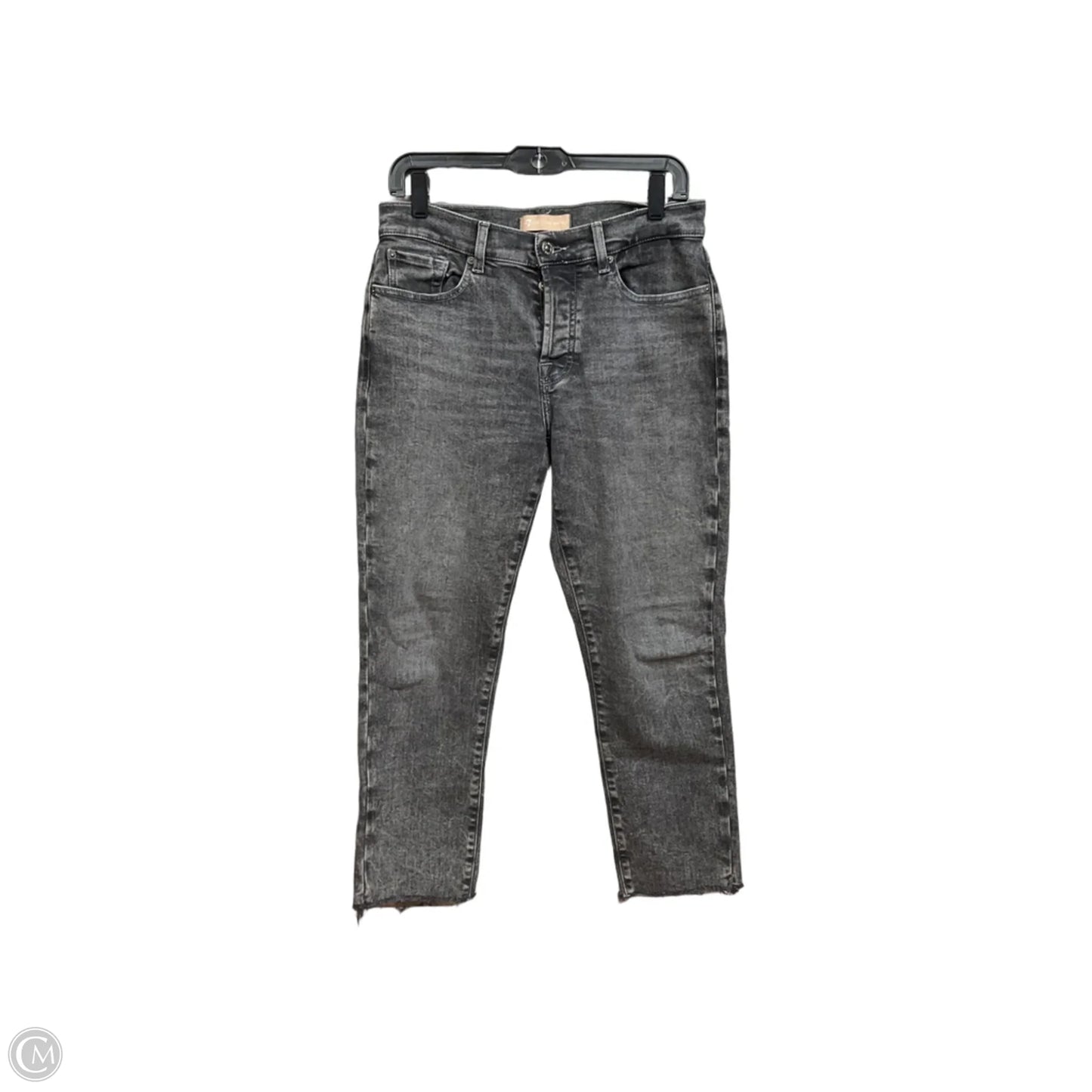 Jeans Skinny By 7 For All Mankind In Grey Denim, Size: 6
