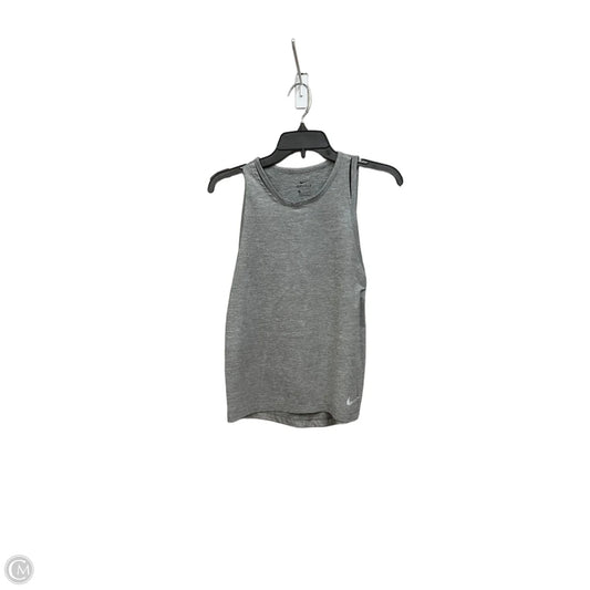 Athletic Tank Top By Nike Apparel In Grey, Size: S