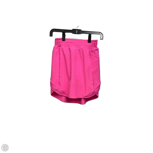 Athletic Skort By Lululemon In Pink, Size: Xs