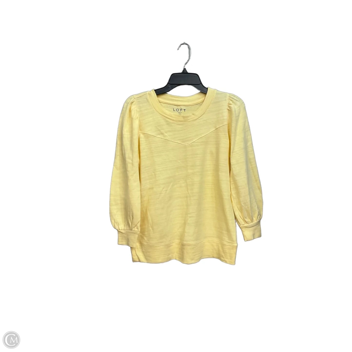 Top Long Sleeve By Loft In Yellow, Size: Xs