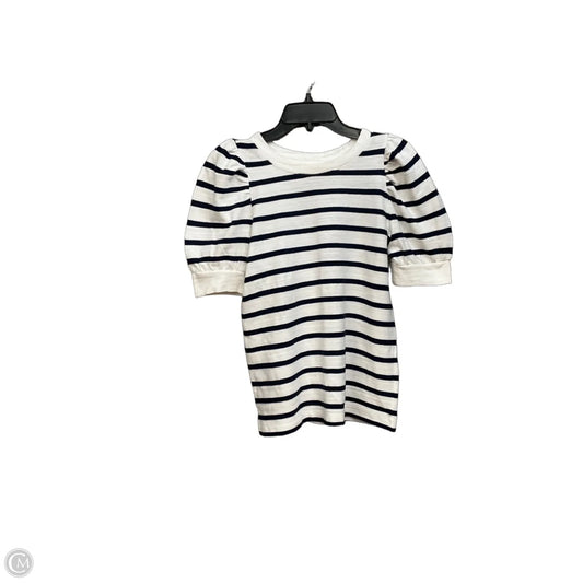 Top Short Sleeve By Loft In Striped Pattern, Size: Xs