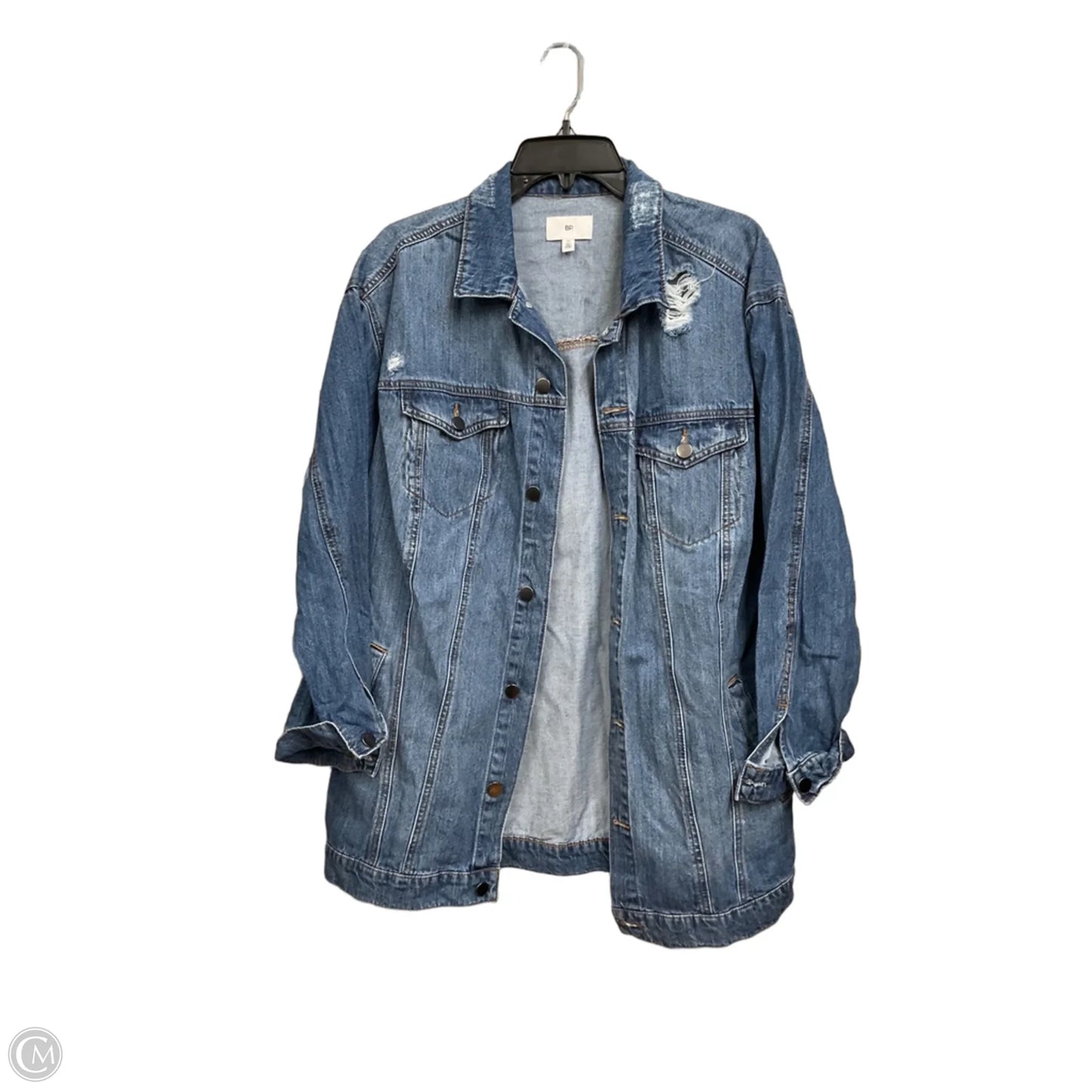 Jacket Denim By Bp In Blue Denim, Size: M
