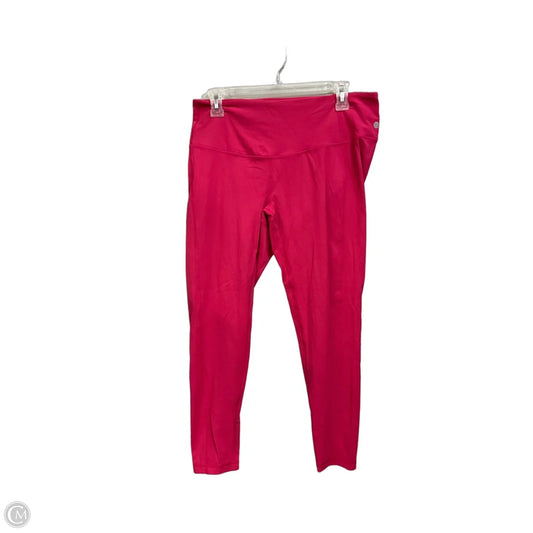 Athletic Leggings By Zella In Pink, Size: L
