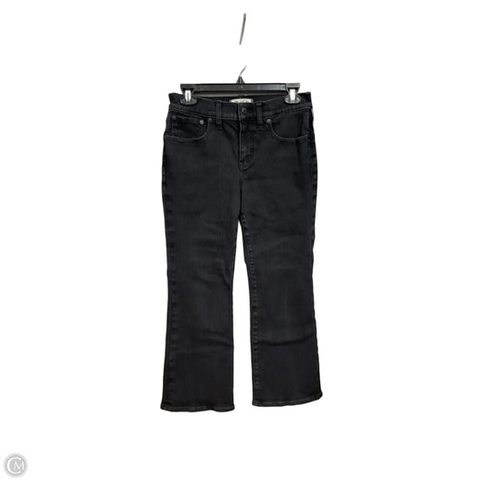 Jeans Boot Cut By Madewell In Black Denim, Size: 6p