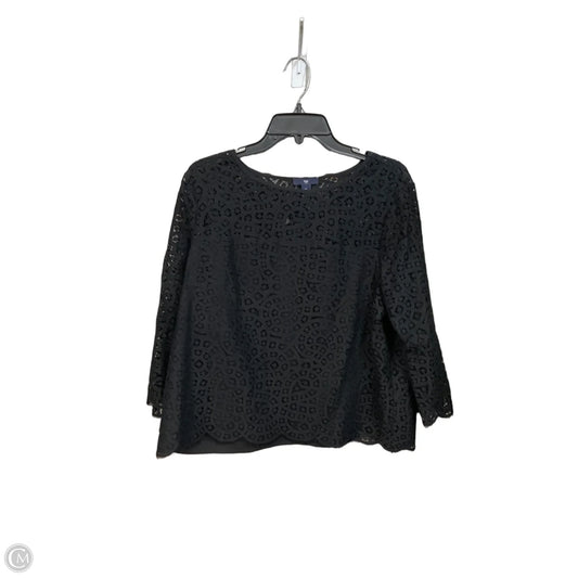 Top 3/4 Sleeve By Gap In Black, Size: L