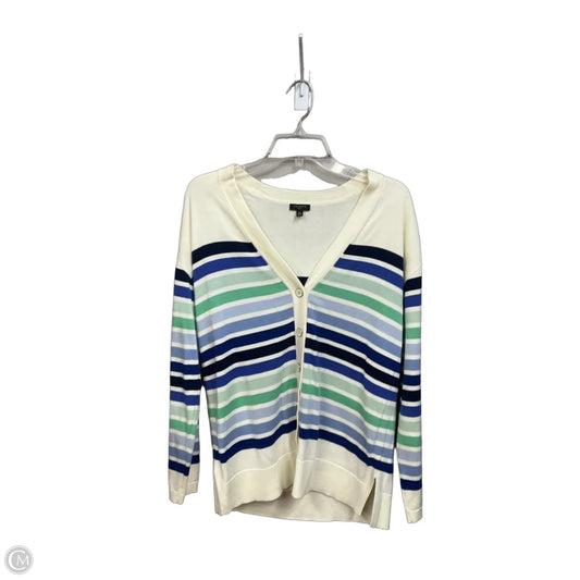 Cardigan By Talbots In Striped Pattern, Size: Mp