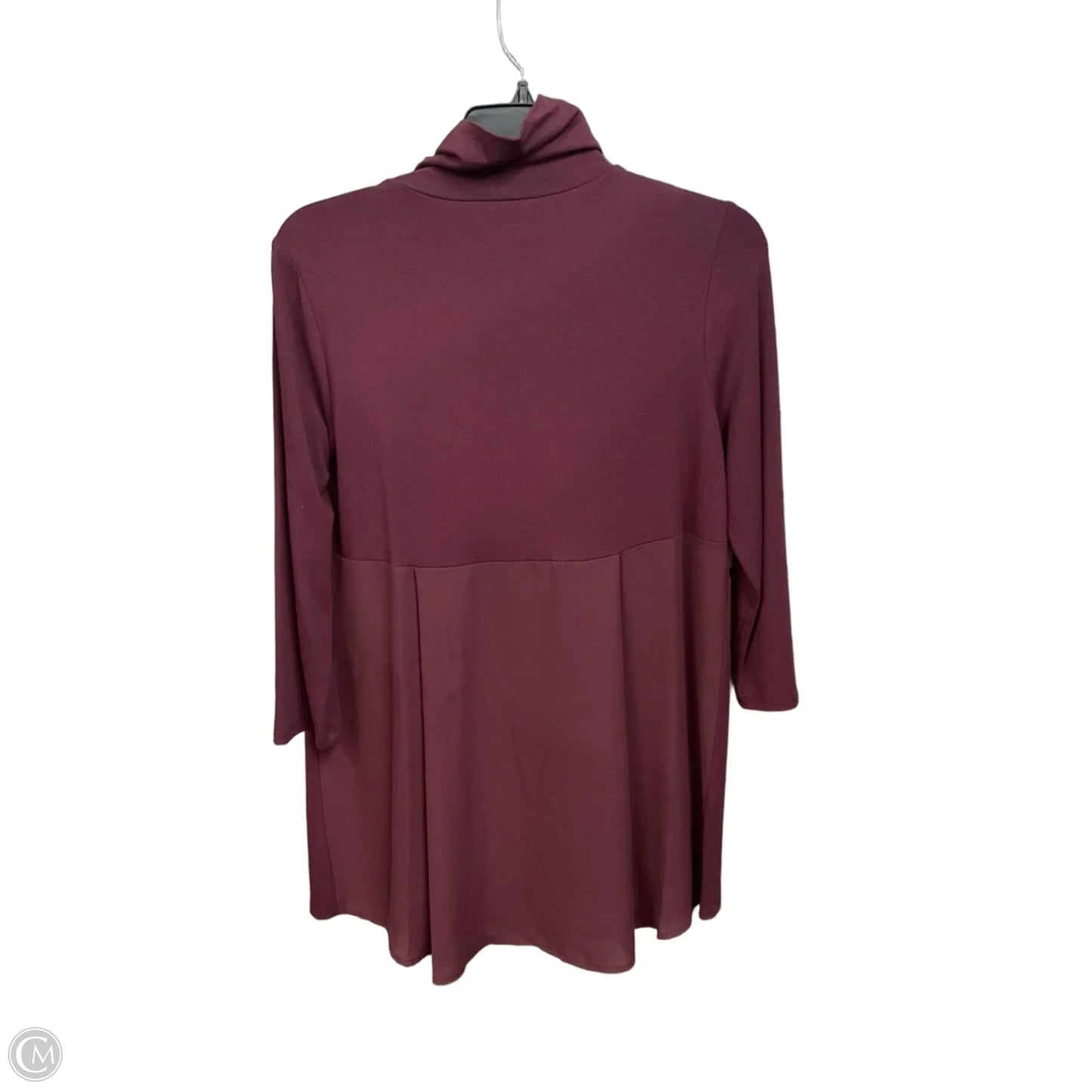 Tunic 3/4 Sleeve By Vince Camuto In Maroon, Size: S