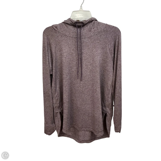 Athletic Top Long Sleeve Hoodie By Athleta In Purple, Size: M