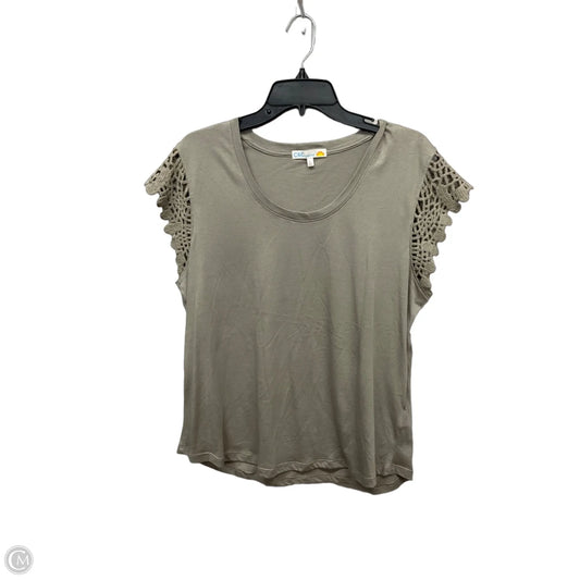 Top Short Sleeve By C And C In Green, Size: L