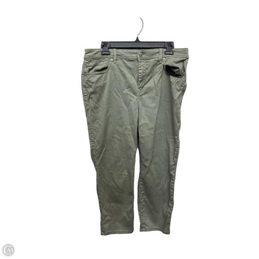 Pants Cropped By Chicos In Green, Size: 12