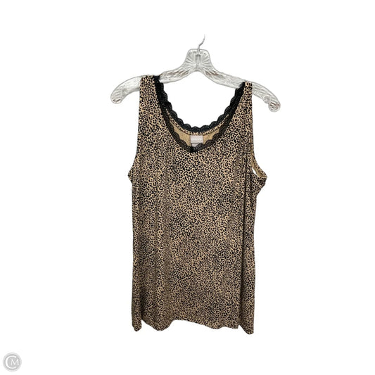 Top Sleeveless By Chicos In Cream, Size: L