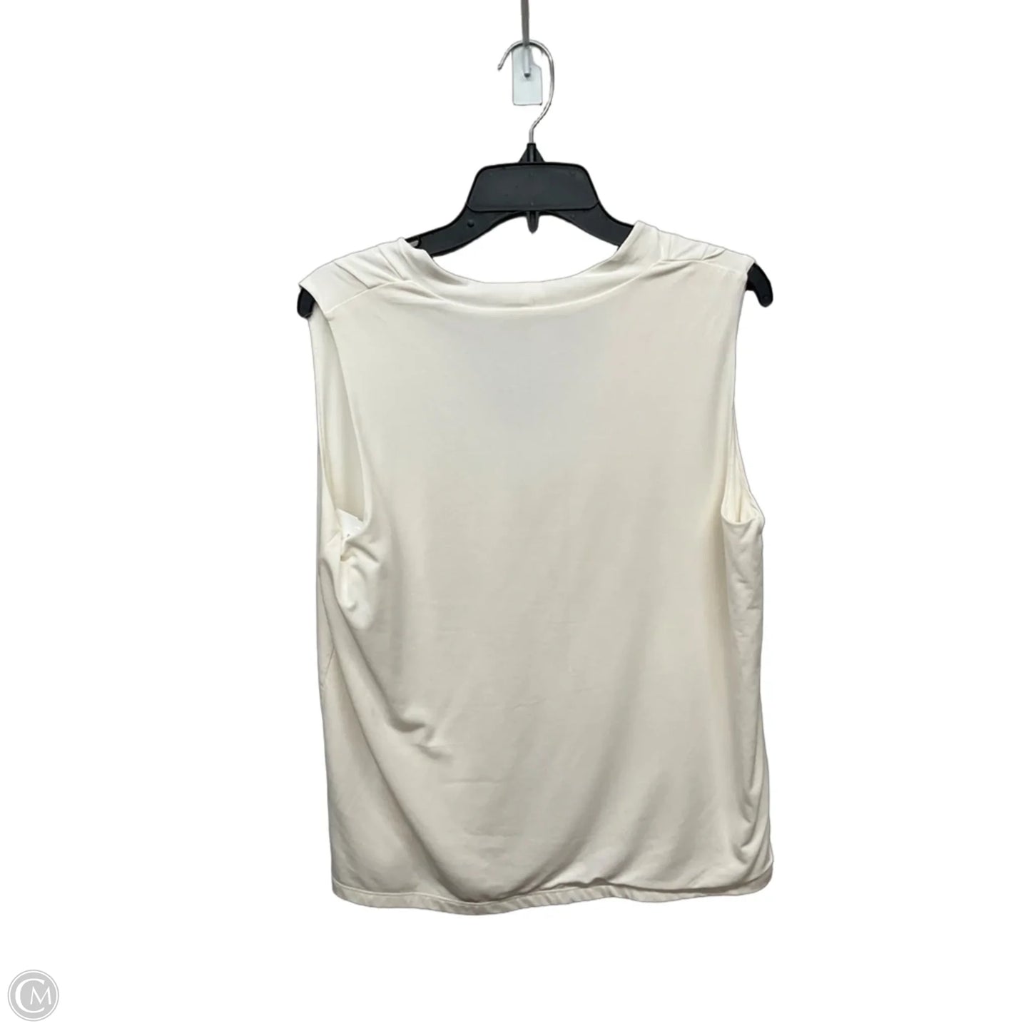 Top Sleeveless By Chicos In Cream, Size: L