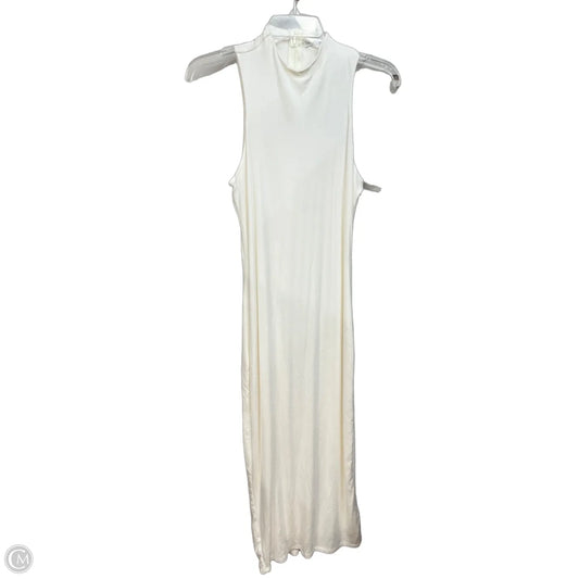 Dress Casual Maxi By Fashion Nova In Cream, Size: L