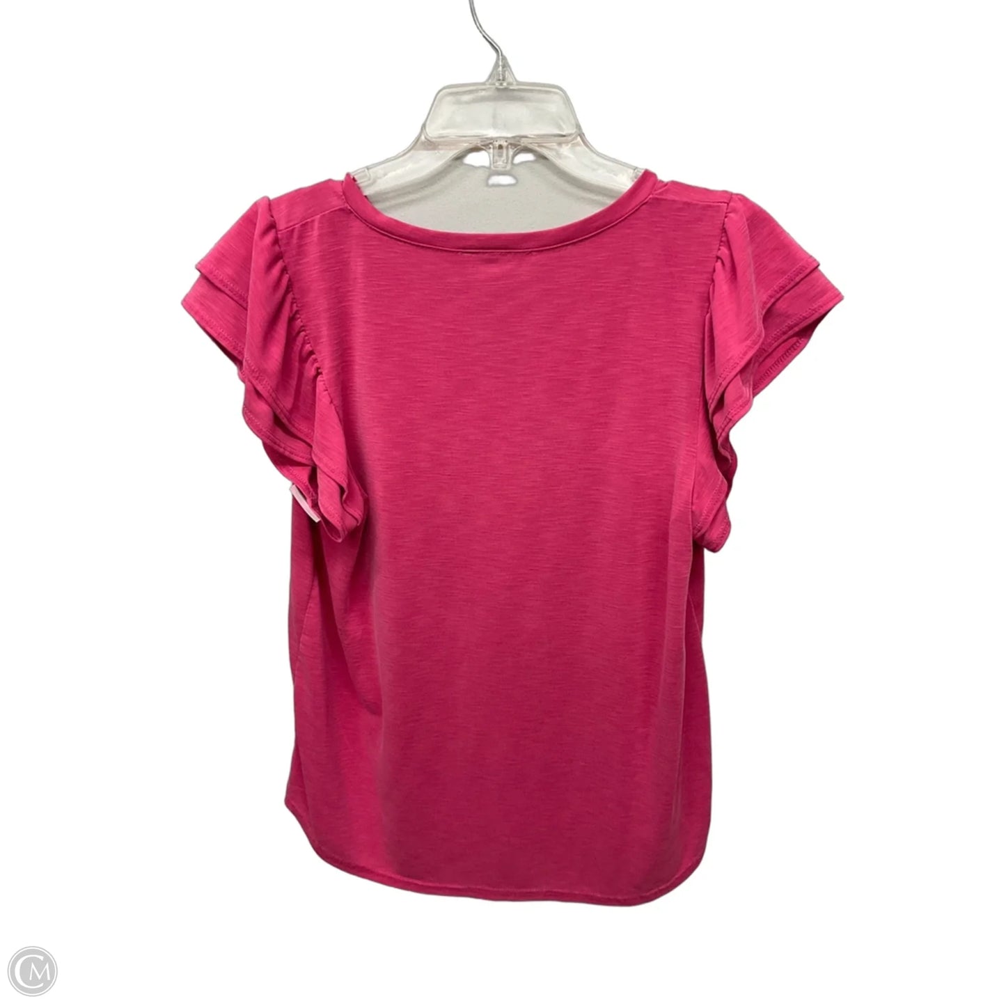Top Short Sleeve By Green Envelope In Pink, Size: M