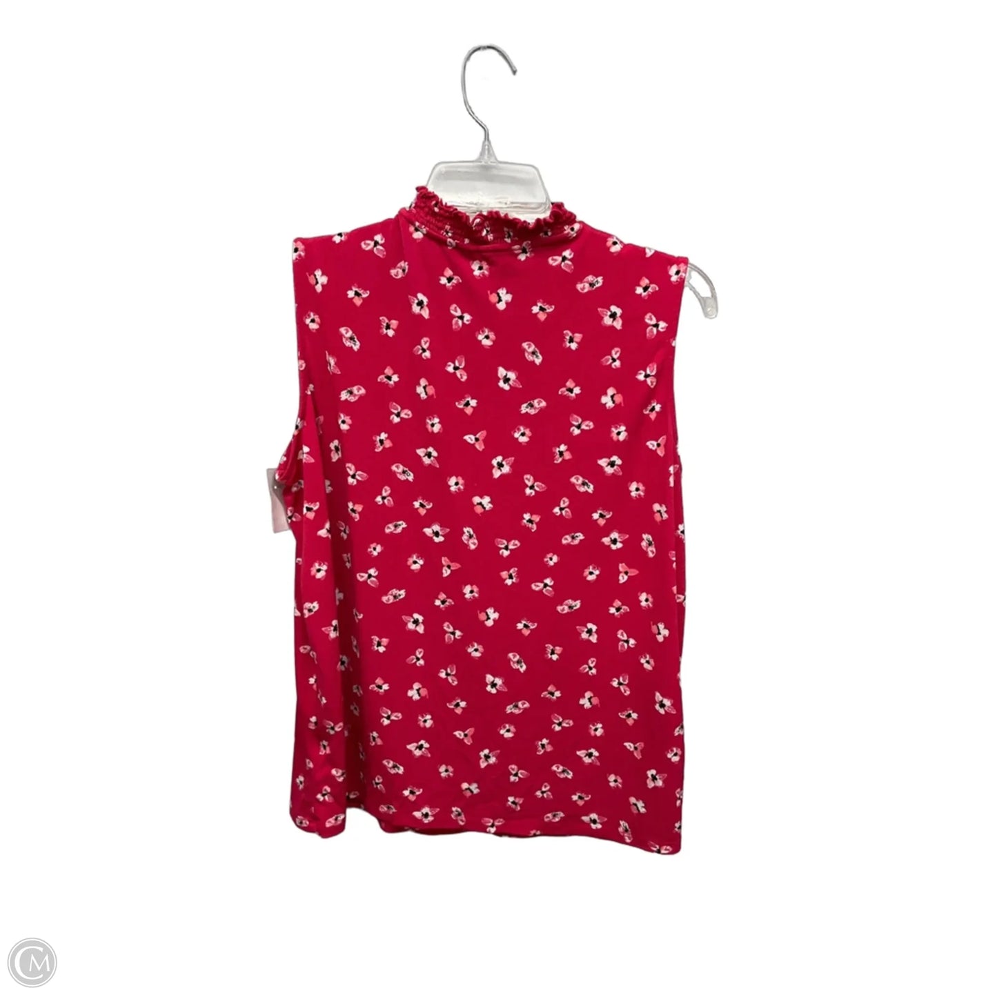 Top Sleeveless By Elle In Floral Print, Size: M