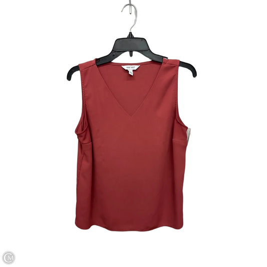 Top Sleeveless By Nine West In Pink, Size: M