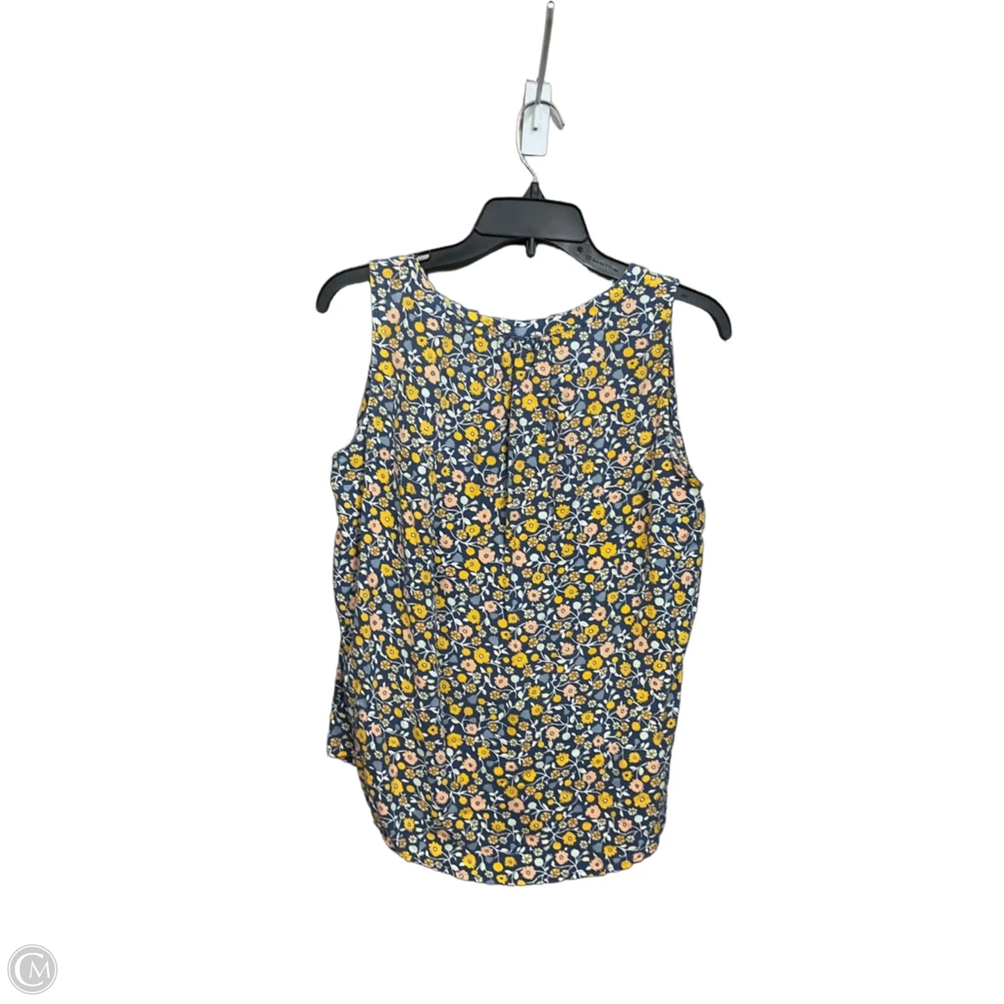 Top Sleeveless By Croft And Barrow In Floral Print, Size: M