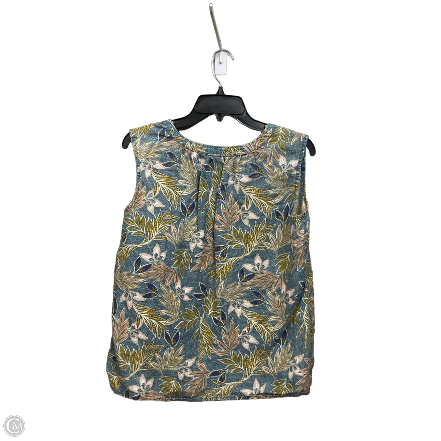 Top Sleeveless By Clothes Mentor In Tropical Print, Size: Xl