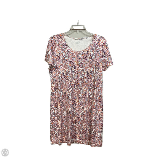 Dress Casual Short By Lands End In Paisley Print, Size: L