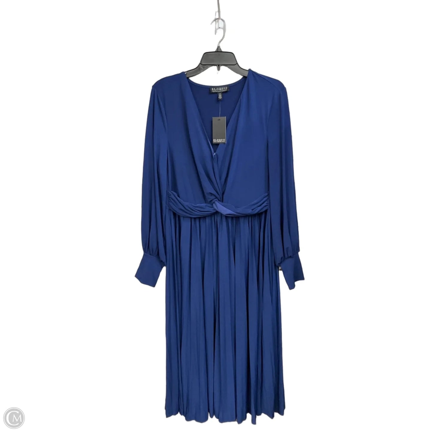 Dress Casual Midi By Eloquii In Navy, Size: Xl