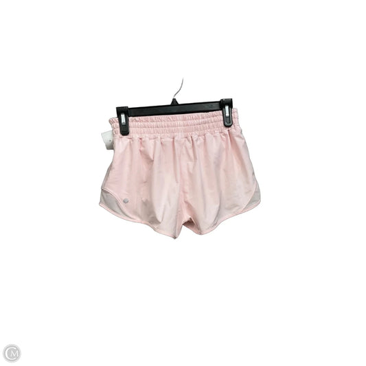 Athletic Shorts By Lululemon In Pink, Size: 6