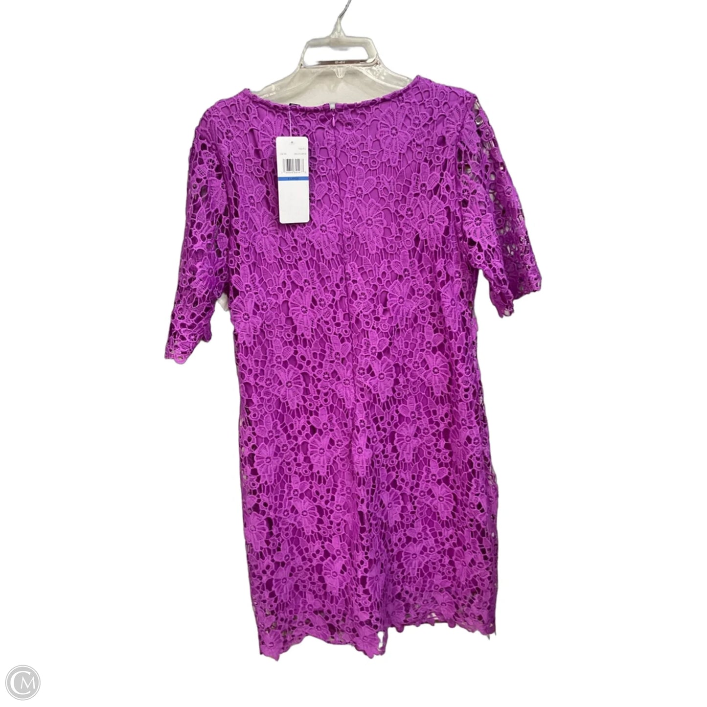 Dress Casual Short By Nina Leonard In Purple, Size: Xl
