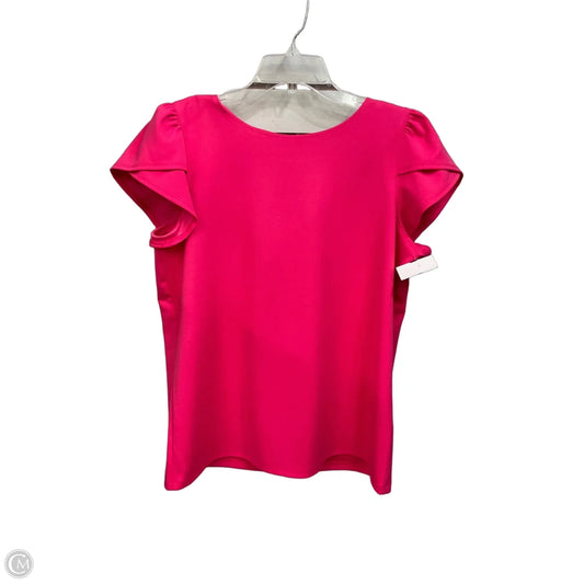 Top Short Sleeve By Anne Klein In Pink, Size: L