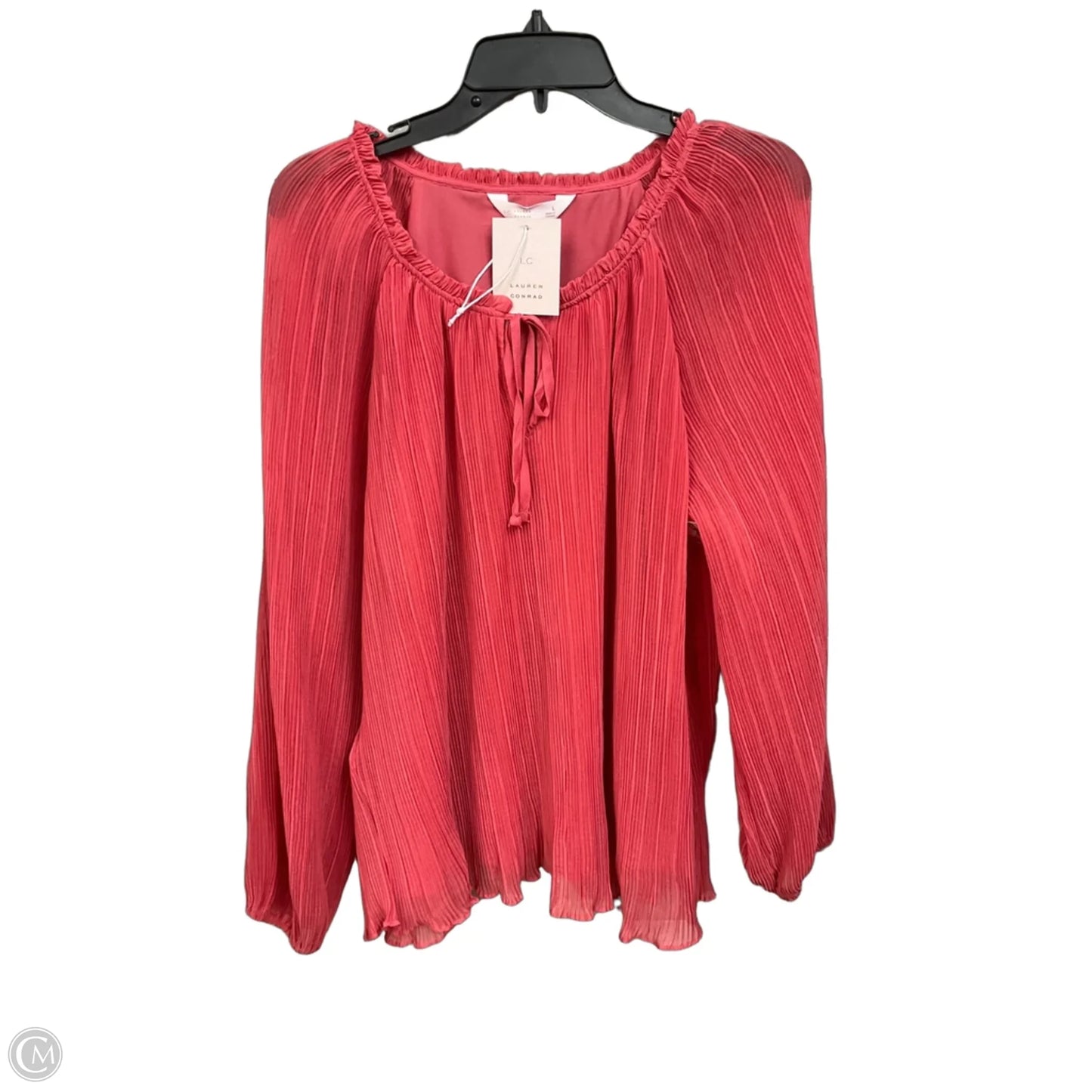 Top Long Sleeve By Lc Lauren Conrad In Coral, Size: L