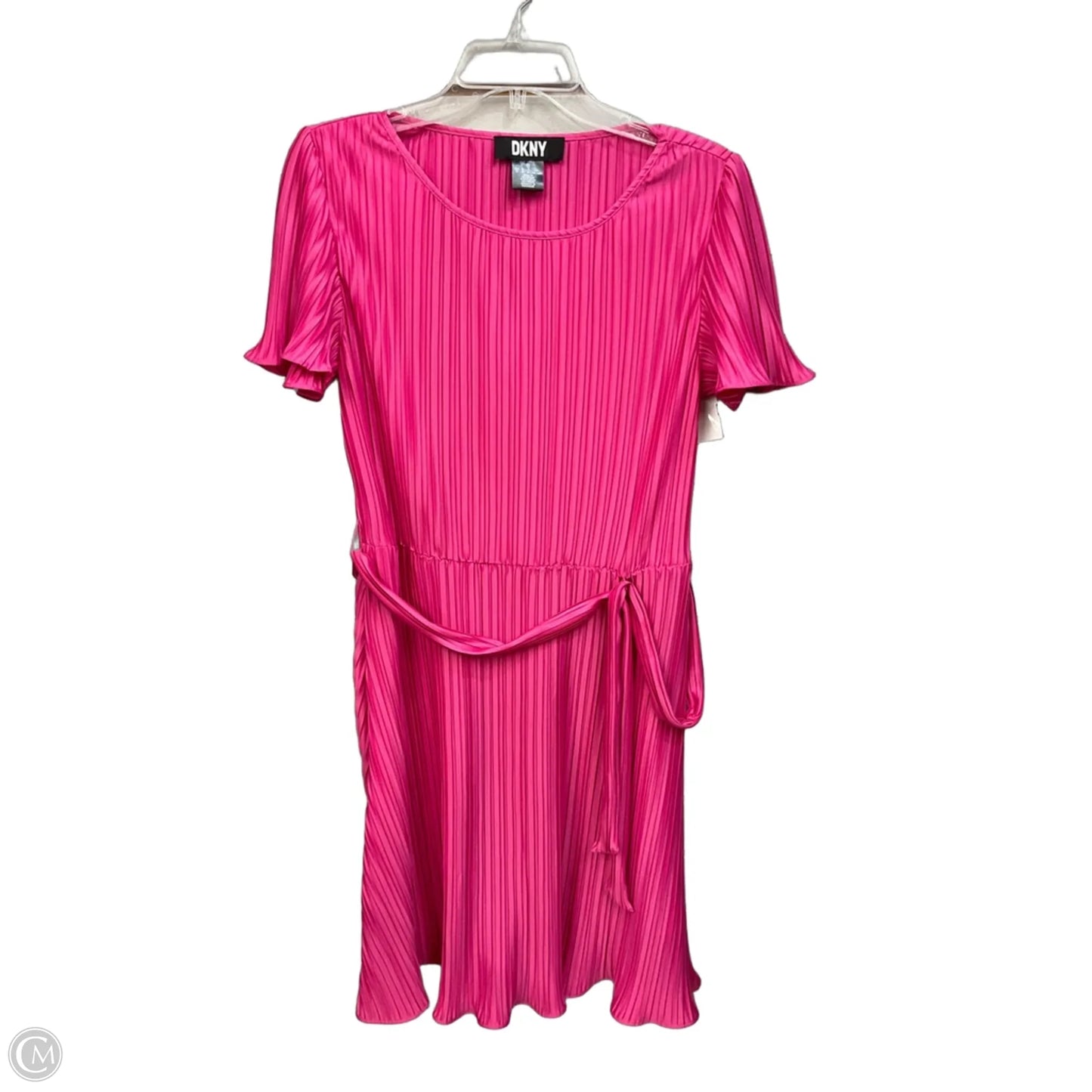 Dress Casual Short By Dkny In Pink, Size: L