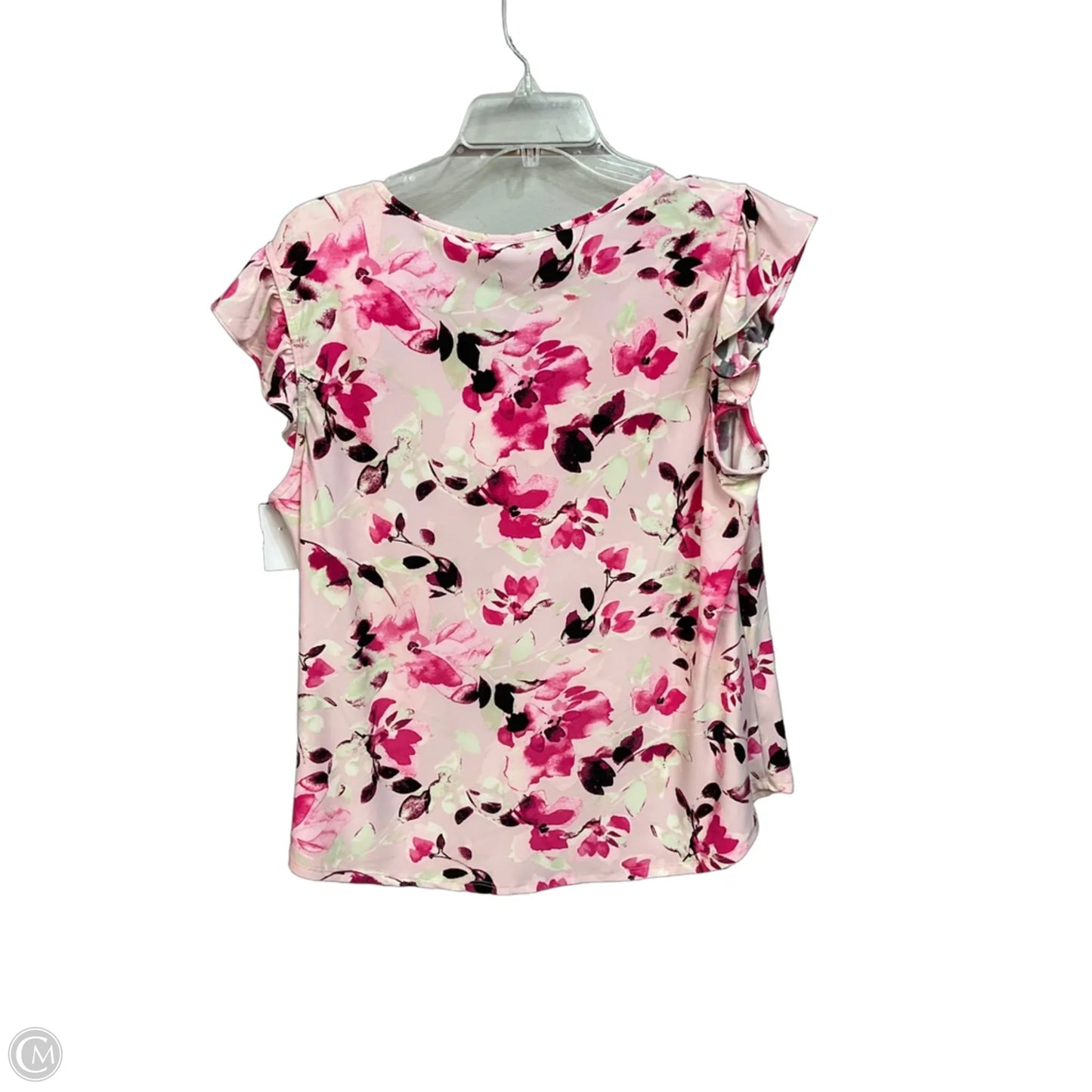 Top Sleeveless By Anne Klein In Floral Print, Size: L