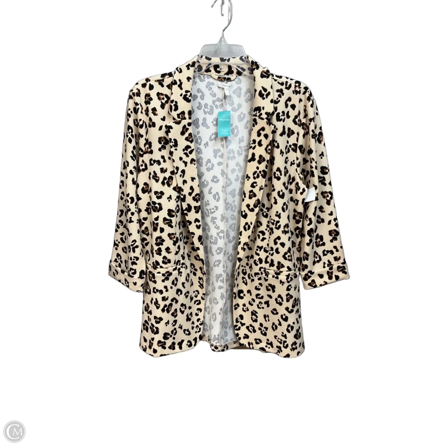 Blazer By Maurices In Animal Print, Size: L