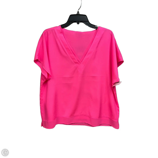 Top Short Sleeve By Dkny In Pink, Size: Xl