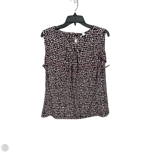 Top Sleeveless By Calvin Klein In Animal Print, Size: Xl