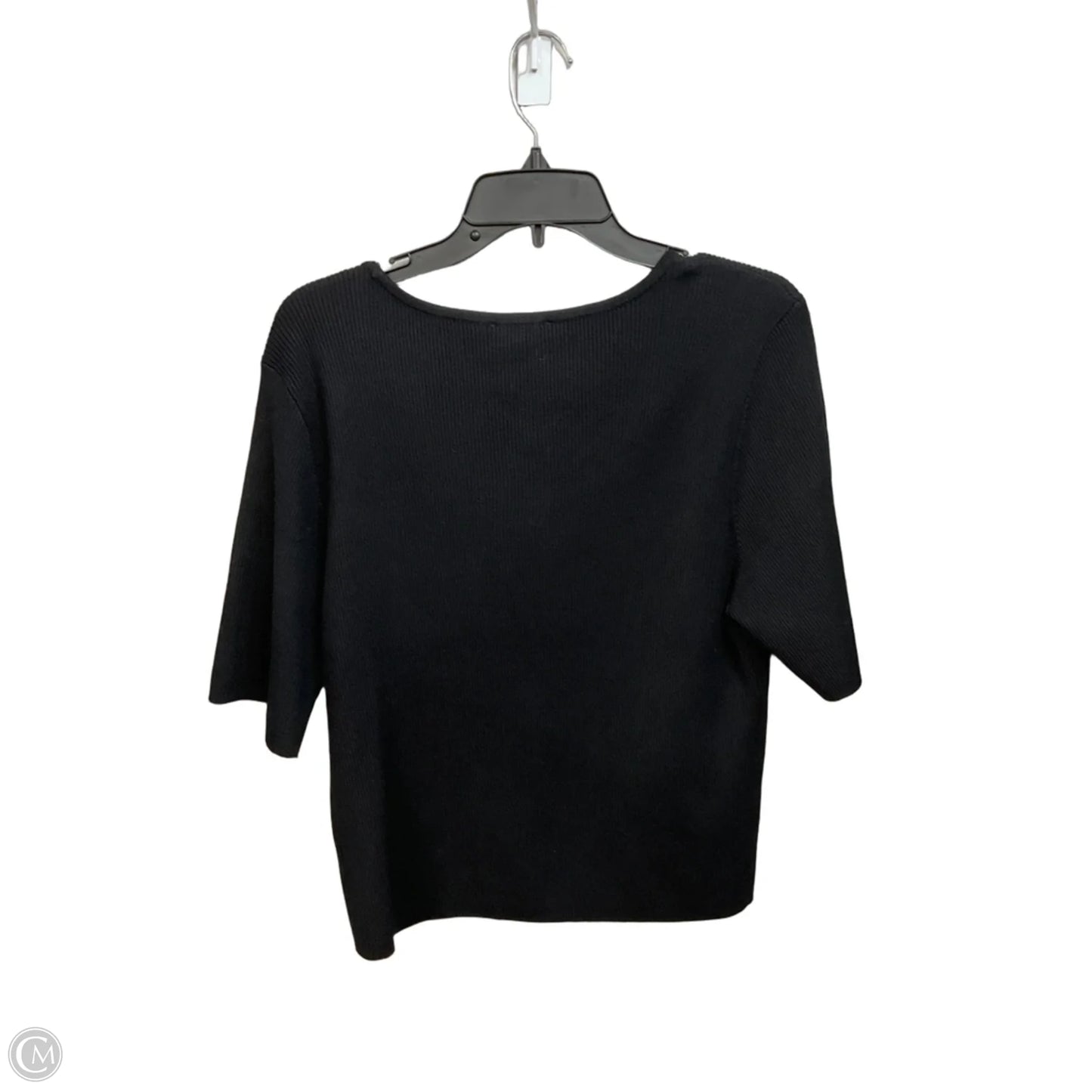 Top Short Sleeve By Marled In Black, Size: Xl