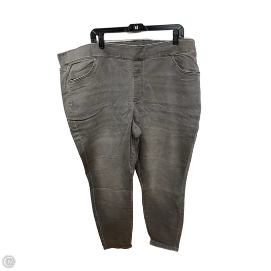Jeans Jeggings By Evri In Grey Denim, Size: 24
