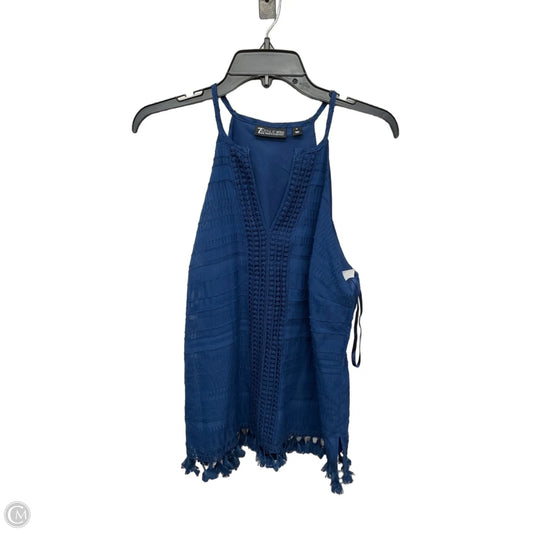 Top Sleeveless By New York And Co In Blue, Size: M