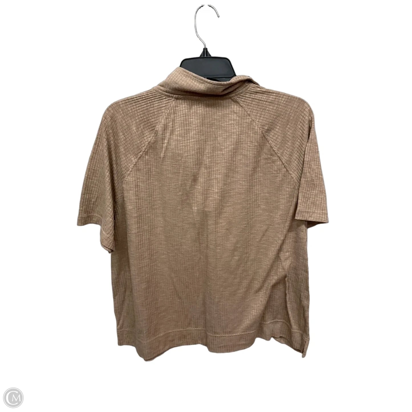 Top Short Sleeve By Jane And Delancey In Tan, Size: L