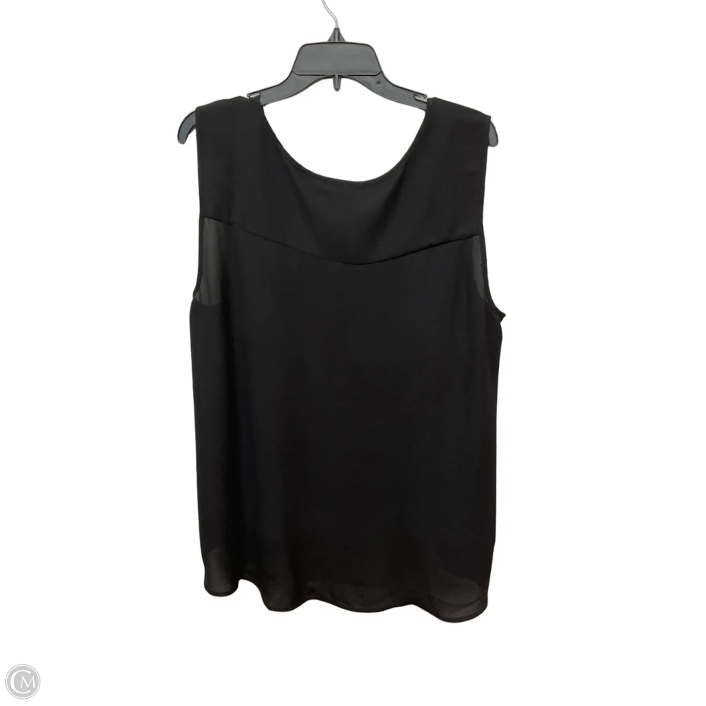 Top Sleeveless By Style And Company In Black, Size: Xxl