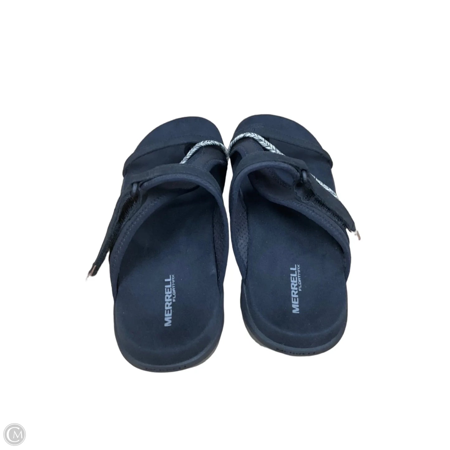 Sandals Flats By Merrell In Black & Cream, Size: 8