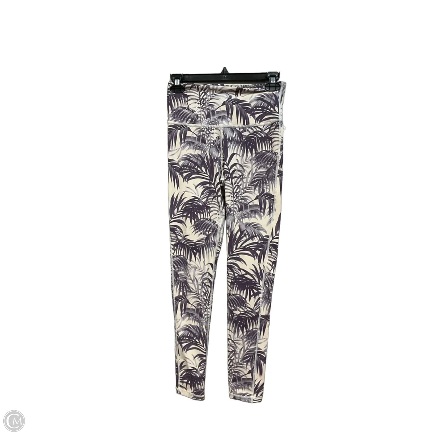 Athletic Leggings By Mono B In Tropical Print, Size: S