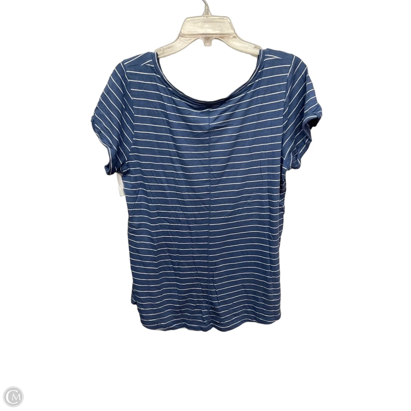 Top Short Sleeve By Banana Republic In Striped Pattern, Size: Xl