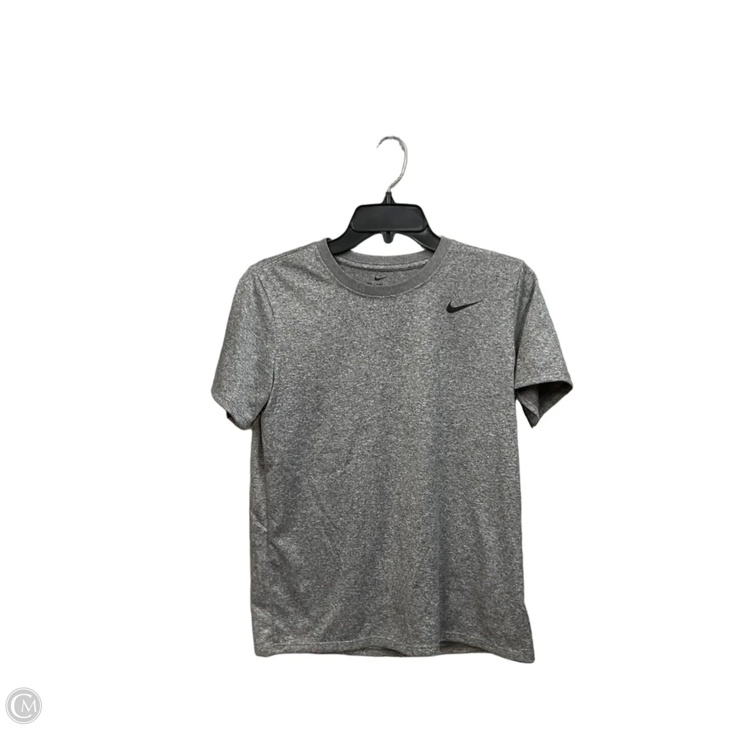 Athletic Top Short Sleeve By Nike Apparel In Grey, Size: S