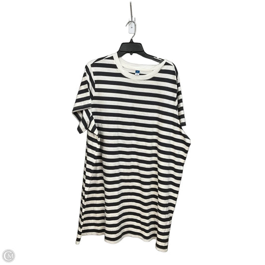 Top Short Sleeve By Old Navy In Striped Pattern, Size: 2x
