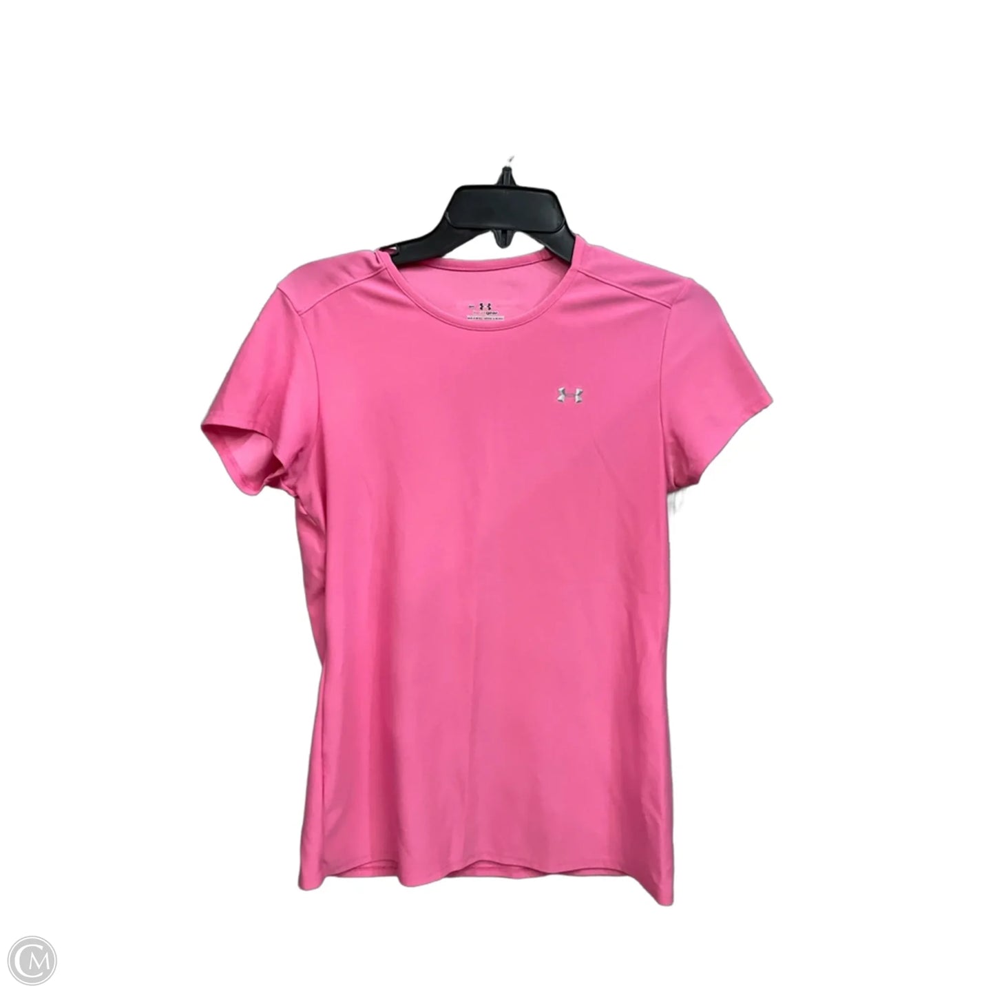 Athletic Top Short Sleeve By Under Armour In Pink, Size: S