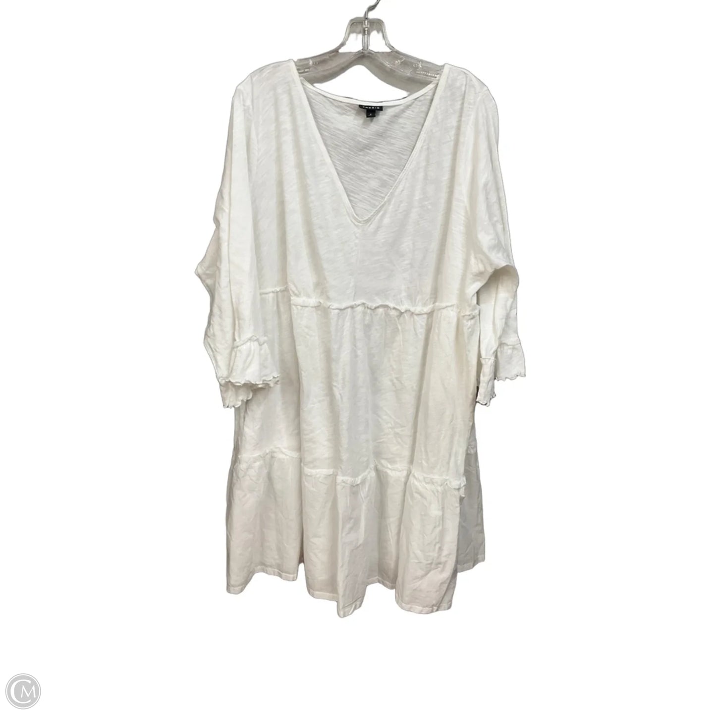 Dress Casual Short By Torrid In White, Size: 4x