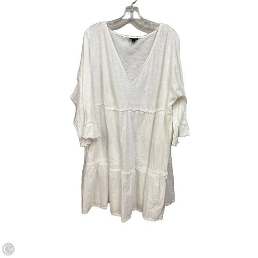Dress Casual Short By Torrid In White, Size: 4x