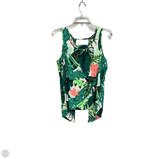 Top Sleeveless By Express In Tropical Print, Size: S