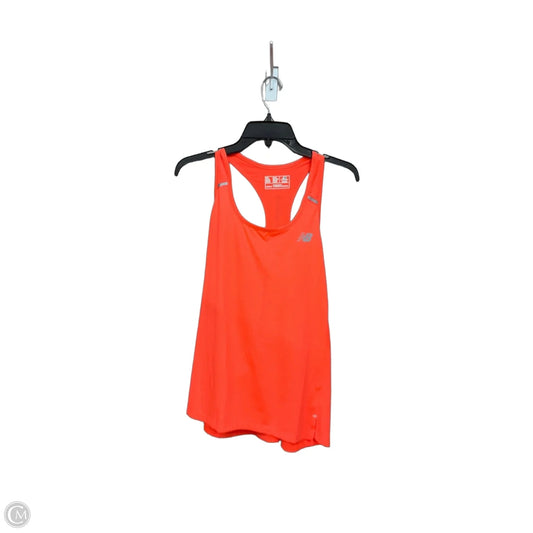 Athletic Tank Top By New Balance In Coral, Size: Xl
